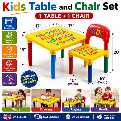 Kids abc chairs - abc, table