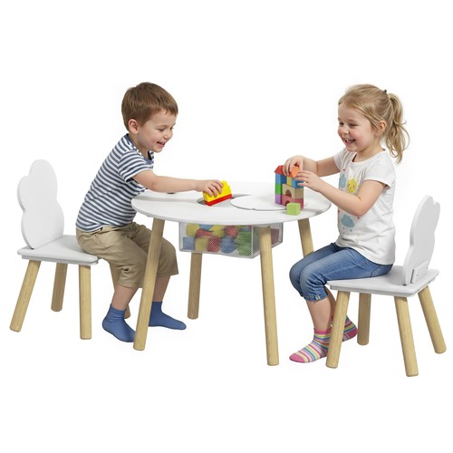 Kids table and chairs set - table,