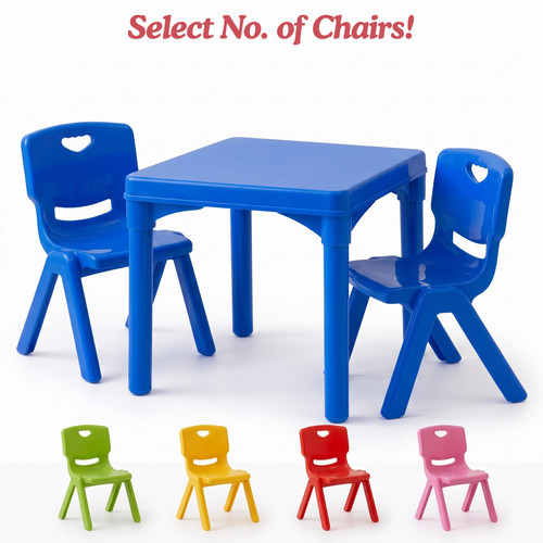 Kids plastic table and chair - kids,