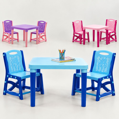 Kids table and chairs set - table, 2