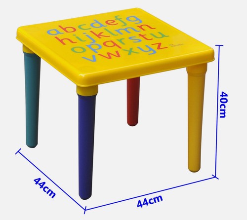 Kids table and - chair, abc