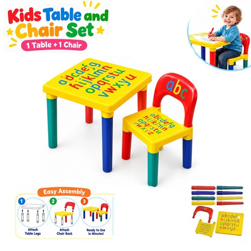 Kids abc play table - table, chair